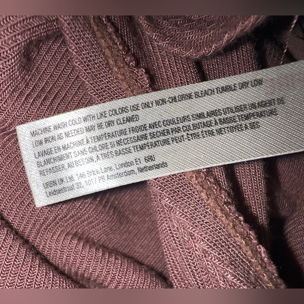 Intimately Free People Ribbed Ruched Soft Tee XS - Picture 9 of 10